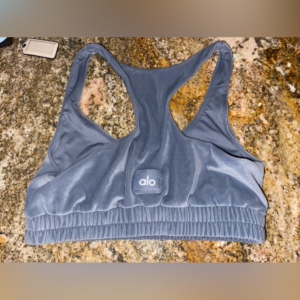 ALO Velour sweatshirt bra size small - Picture 2 of 5